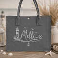 Personalisierte Filztasche „Küstenliebe“ – Produktansicht