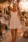 Boho-Spitzenkleid „Rosentraum“ – Größe 50 – Produktansicht